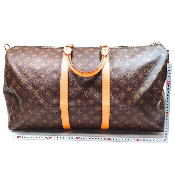 100% Authentic Louis Vuitton Keepall Bandouliere 55 Monogram Travel Bag #MN899 - Picture 2 of 9